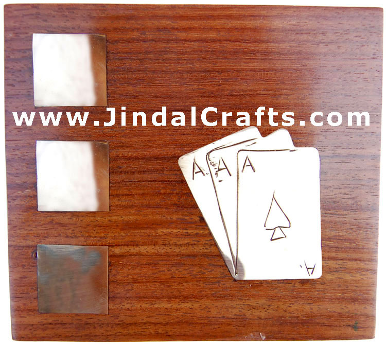 Card / Dice Box - Indian Traditional Wooden Game