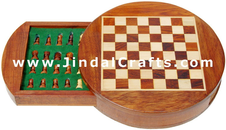 Handmade Magnatic Chess - Traditional Game Indian Art