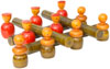 Tic Tac Toe - Handmade Handpainted Wooden Indian Game