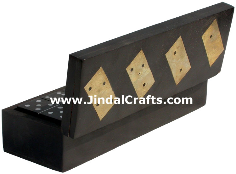 Double Six Dominos Game Traditional Wood Hand Crafted
