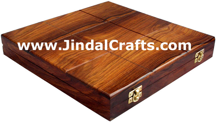 Tic Tac Toe Game Traditional Wood Hand Crafted India
