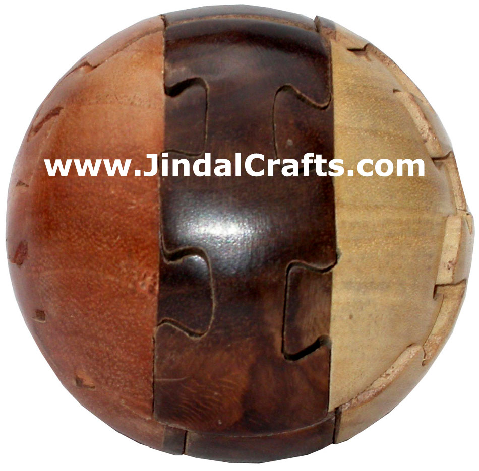 Wooden Puzzles Game Indian Art Craft Handicraft Traditional Hobbies Vintage Toys