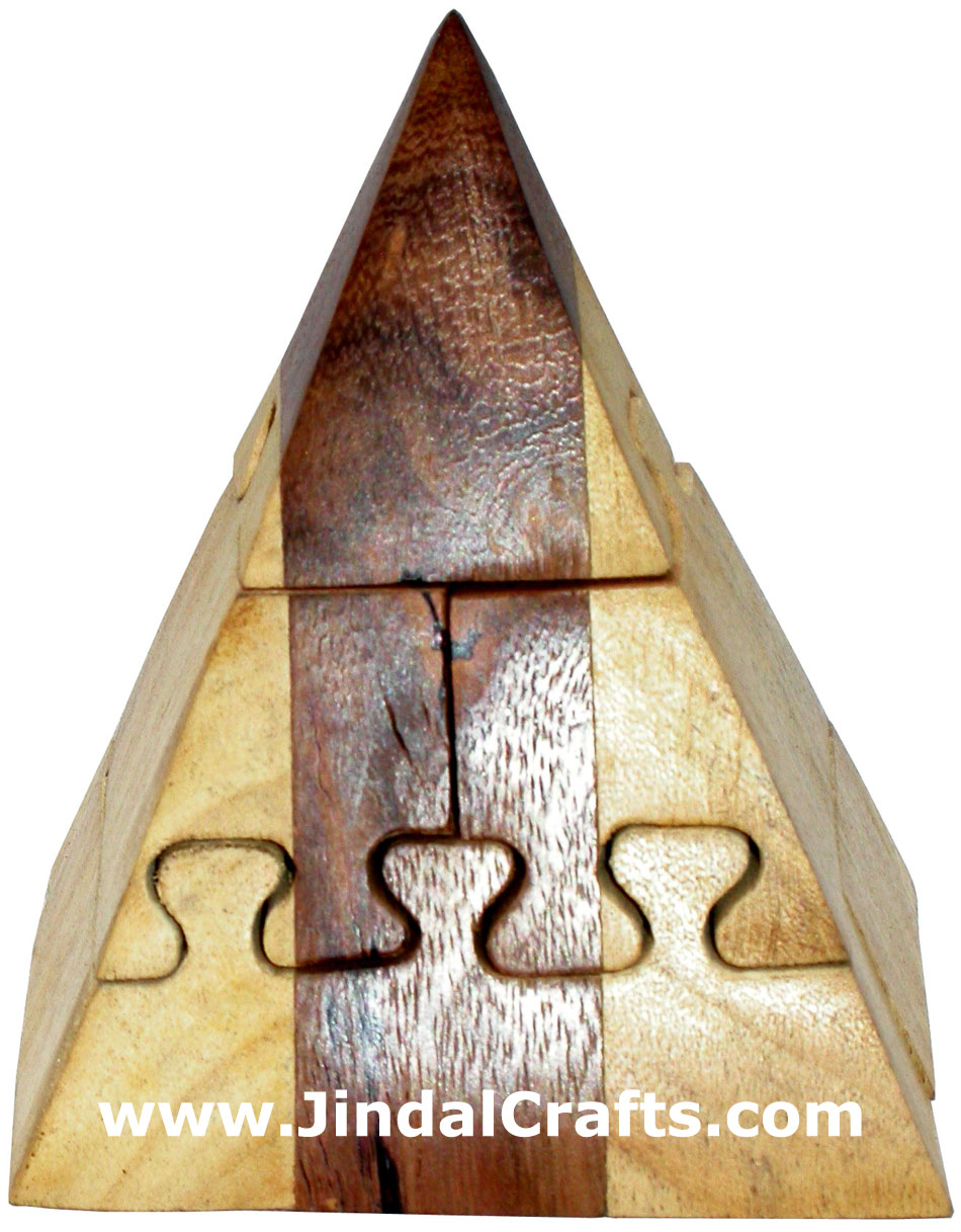 Wooden Puzzles Game Indian Art Craft Handicraft Traditional Hobbies Vintage Toy