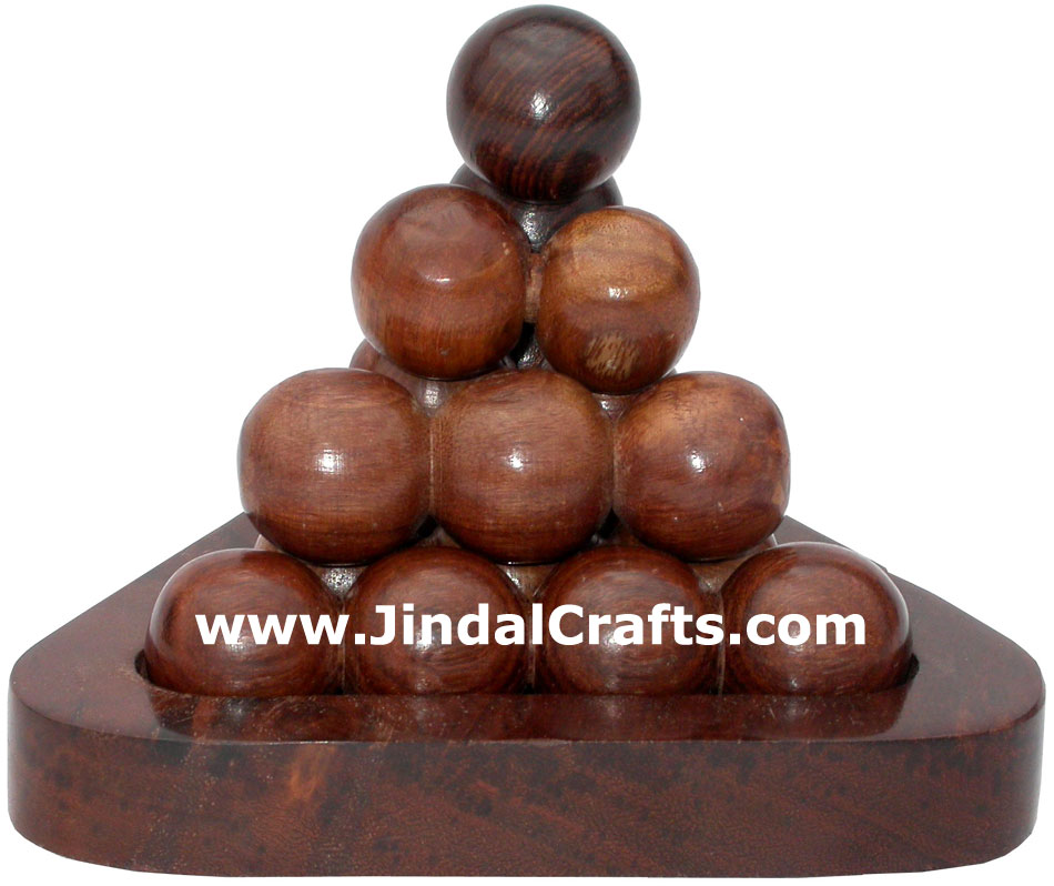 Wooden Puzzle Game Indian Art Craft Handicraft Traditional Hobbies Vintage Toys