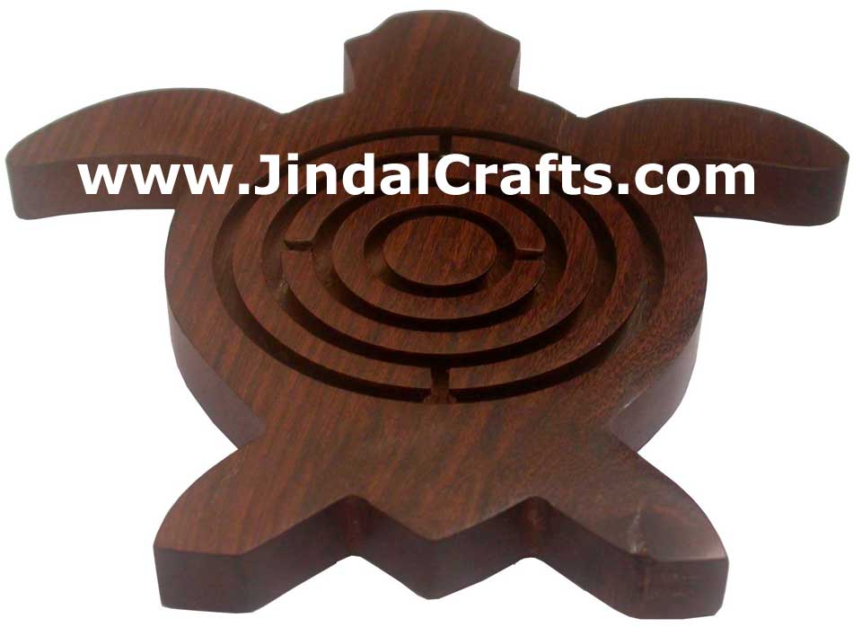 LABYRINTH HANDMADE WOODEN TRADITIONAL LABYRINT GAME TOY INDIA HANDICRAFT LEISURE