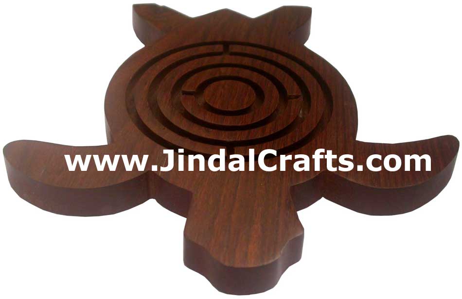 LABYRINTH HANDMADE WOODEN TRADITIONAL LABYRINT GAME TOY INDIA HANDICRAFT LEISURE