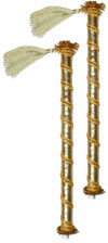 Dandiya - Wooden Sticks for Gujarati Folk Dance Garba