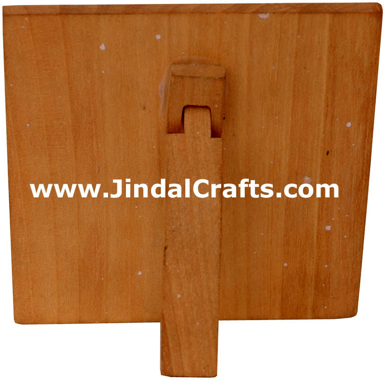 OM Hand Carved Hindu Religious Wooden Symbol from India